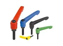 Big Sale KIPP K0269.4A516X60 ADJUSTABLE HANDLE SIZE:4 1/2-13X60 PLASTIC YELLOW RAL1021 COMP:STEEL