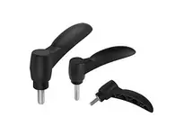 KIPP K0252.2A21X40 ADJUSTABLE HANDLE ECO SIZE:2 1/4-20X40 PLASTIC BLACK RAL7021 COMP:STEEL Limited Edition