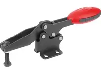 Cheap KIPP K0660.008003 TOGGLE CLAMP HORIZONTAL STANDARD HORIZONTAL FOOT F1=2000 ADJUSTABLE CLAMPING SPIND M08X45 STEEL