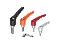 Must Have KIPP K0123.2A42X50 ADJUSTABLE HANDLE SIZE:2 3/8-16X50 ZINC ORANGE RAL2004 POWDER COATED COMP:STAINLESS STEEL